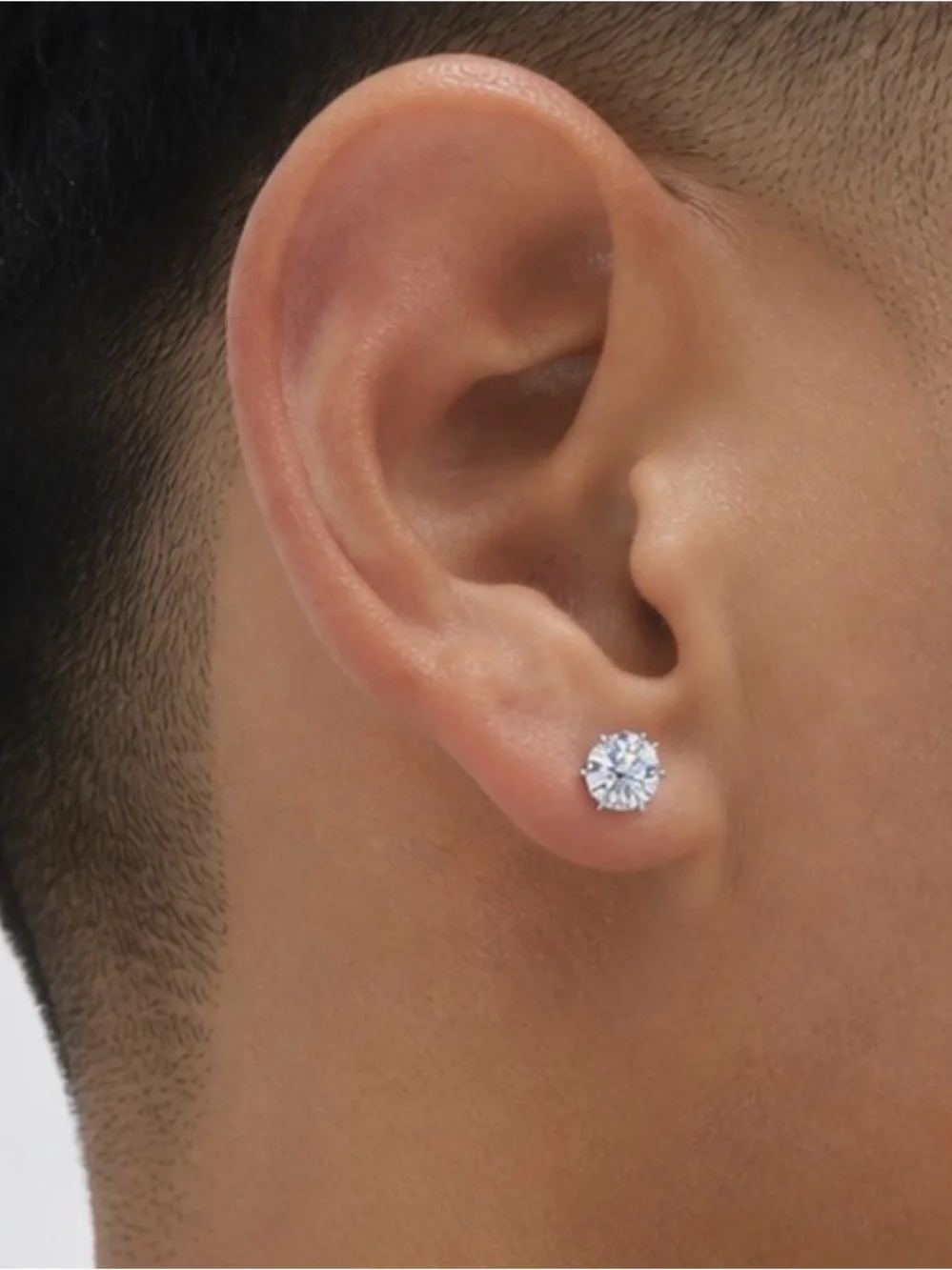 1CT Moissanite Stud Earrings | Iced-Out Jewelry | VVS Sparkle | 925 Silver